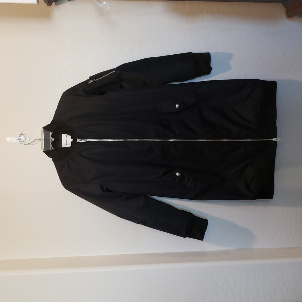 Members Only Women's Chrissy Lightweight Long Bomber Jacket Size L